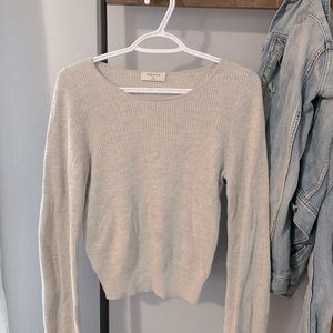 BABATON by Aritzia COLUMN SWEATER (H. DOVER GREY)